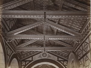 Italy Florence Basilica San Miniato al Monte Old Photo Brogi 1880