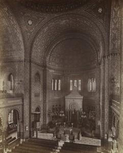 Italy Florence Great Synagogue Tempio Maggiore Israelitico Photo Brogi 1880 #3