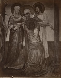 Florence San Marco Museum Crucifixion Fra Angelico Detail Photo Brogi 1880 #3