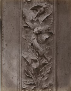 Italy Florence Baptistery Battistero Ghiberti Door Detail Old Photo Brogi 1880