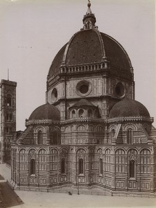 Florence Cathedral Cattedrale di Santa Maria del Fiore Dome old Photo Brogi 1880
