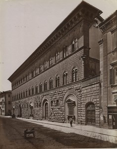 Italy Florence Palazzo Medici-Riccardi Michelozzo Old Photo Brogi 1880 #1