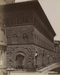 Italy Florence Palazzo Medici-Riccardi Michelozzo Old Photo Brogi 1880 #2