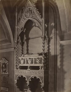 Italy Florence Basilica Santo Spirito Cloister Old Photo Alinari 1880