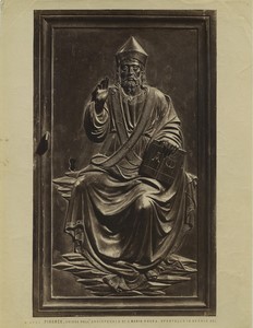 Florence Santa Maria Nuova Padre Eterno benedicente Ghiberti Photo Alinari 1880