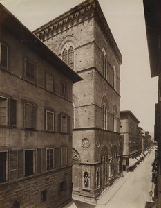 Italie Florence Église d'Orsanmichele Chiesa Ancienne Photo Alinari 1880