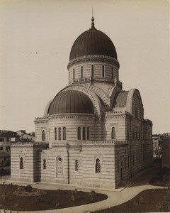 Italy Florence Great Synagogue Tempio Maggiore Israelitico Photo Alinari 1880