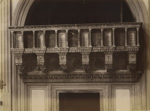 Italy Florence San Lorenzo Basilica Maiano Organ Choir Old Photo Alinari 1880