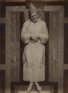 Florence Charterhouse Galluzzo Leonardo Buonafede Tomb Old Photo Alinari 1880