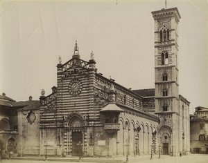 Italy Tuscany Prato Cathedral Cattedrale di San Stefano Old Photo Alinari 1880