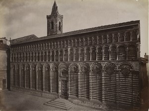 Italy Pistoia San Giovanni Fuorcivitas Church Old Photo Alinari 1880