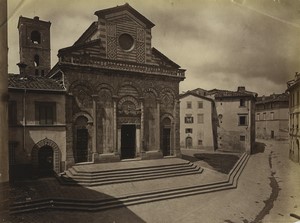Italy Pistoia Pieve di Sant Andrea Church Old Photo Brogi 1880