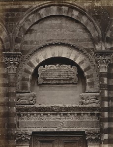 Italie Pistoia Eglise San Giovanni Fuorcivitas Architrave Ancienne Photo Brogi 1880