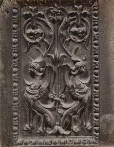 Italy Pistoia City Hall Palazzo degli Anziani Detail Old Photo Brogi 1880