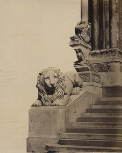 Italie Cathedrale de Genes Genova Duomo architecture detail Ancienne Photo Lupi 1880