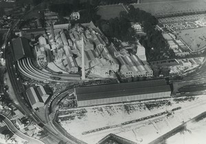 France Thumeries Sugar Factory Beghin Old Photo c1960 later print #8