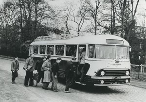 France Thumeries Sugar Factory Beghin Transport Bus Old Photo c1960 later print