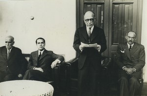 Argentina Dr Carlos Pinto speaking Old Photo Ardiles 1937