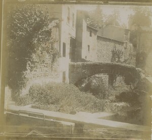 France Puy de Dôme Royat Bridge La Tiretaine Old Snapshot Photo 1902 #3