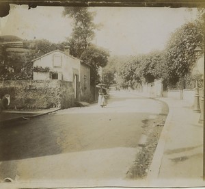 France Puy de Dôme Royat Road House Old Snapshot Photo 1902