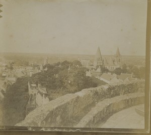 France Indre-et-Loire Loches Panorama Eglise Ancienne Photo amateur 1902