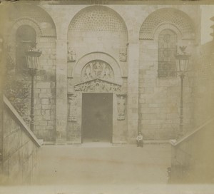France Puy de Dôme Clermont-Ferrand Basilica Portico old Snapshot Photo 1902
