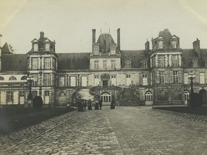 France Fontainebleau Castle Family Walk Old Snapshot Photo 1900 #1