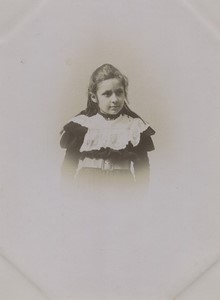 France Portrait Fille Enfant Ancienne Photo amateur 1912