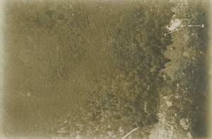 France WWI Chars Français et Allemand cote a cote Ancienne Photo aerienne 1916