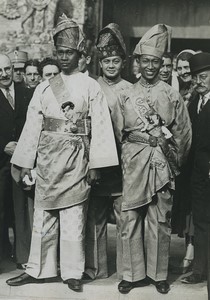 France Paris Colonial Exposition Princes of Sumatra, Java & Soly old Photo 1931