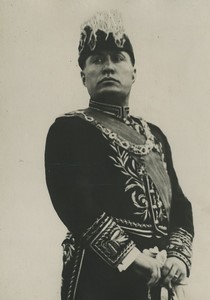 Italy Benito Mussolini in Uniform portrait Politics Old Photo Luce 1930