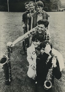 Belgique Groupe de Jazz Belge Milkshake Banana Ancienne Photo 1981