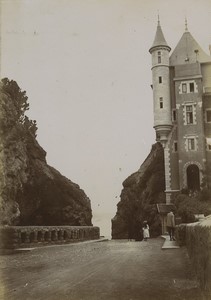 France Biarritz Villa Belza & Pau castle 2 old Photos 1900
