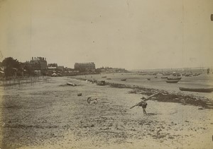 France Arcachon beach & Luchon Casino Gardens Venasque 2 old Photos 1900