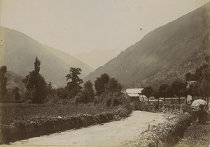France Port de Venasque Pique Mountain stream 2 old Photos 1900