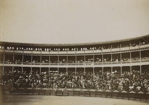 Spain San Sebastian Arena bullring Plaza de toros & Casino old Photos 1900