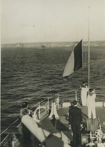 France Brest? French Navy Naval Maneuvers Sailors Old Photo 1935