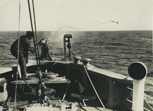 France Research vessel President Theodore Tissier Fishing Photo Bertier 1960 #2