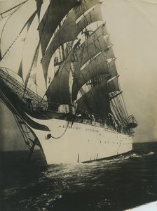 Germany Military School Boat the Deutschland Old Photo 1930