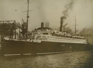Germany Hamburg Ocean Liner SS Europa Norddeutsche Lloyd Old Photo 1930