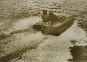 United Kingdom Chelsea New Rescue Boat for Thames taxi Old Photo 1933