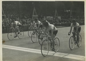 France Paris? Amateur Cycling Race Track Old Photo c1940 #4