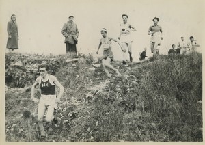 France Mery sur Oise Men Cross country running Championships Old Photo 1949 #3