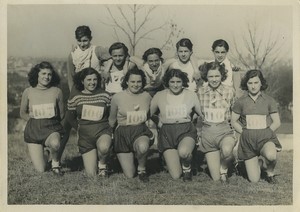 France Ivry Cross country running Championships Old Photo 1947 #1
