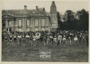 France Mery sur Oise Women Cross country running Championships Old Photo 1947 #3