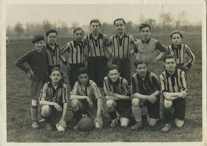 France Sucy Bonneuil Amateur Youth Football team C.A. XIV Old Photo 1940's