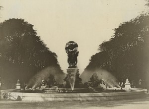 France Paris Fontaine de l'Observatoire Fountain Carpeaux Old Photo 1910
