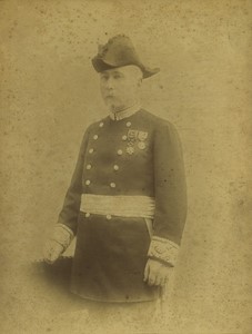 France Paris General de Brigade Ancienne Photo Grande Carte Cabinet Van Bosch 1890