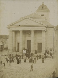 France Versailles Saint-Symphorien Church Old Oversized Cabinet Photo 1900