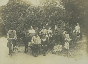 France WWI Touvent? Soldats Blessés à l'Hopital? Ancienne Photo signée 1915 #2